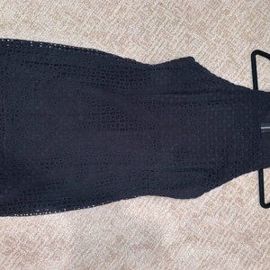 NWT - Tigerlily high neck eyelet black dress